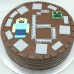 Minecraft Chocolate Buttercream Cake (D,V)